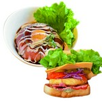 ローストビーフボウルハーフ＋サンドイッチ＋ドリンクorスープ