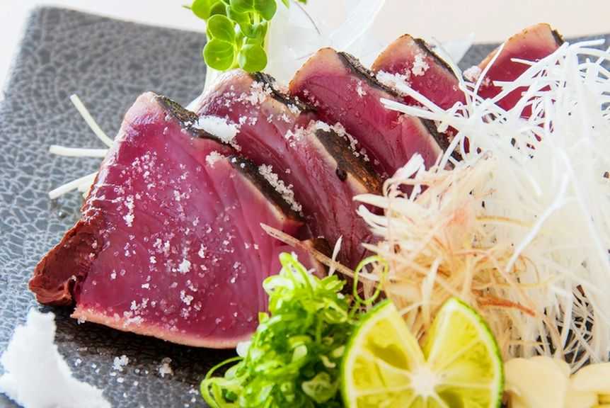 本鰹の塩たたき（タレもあります）