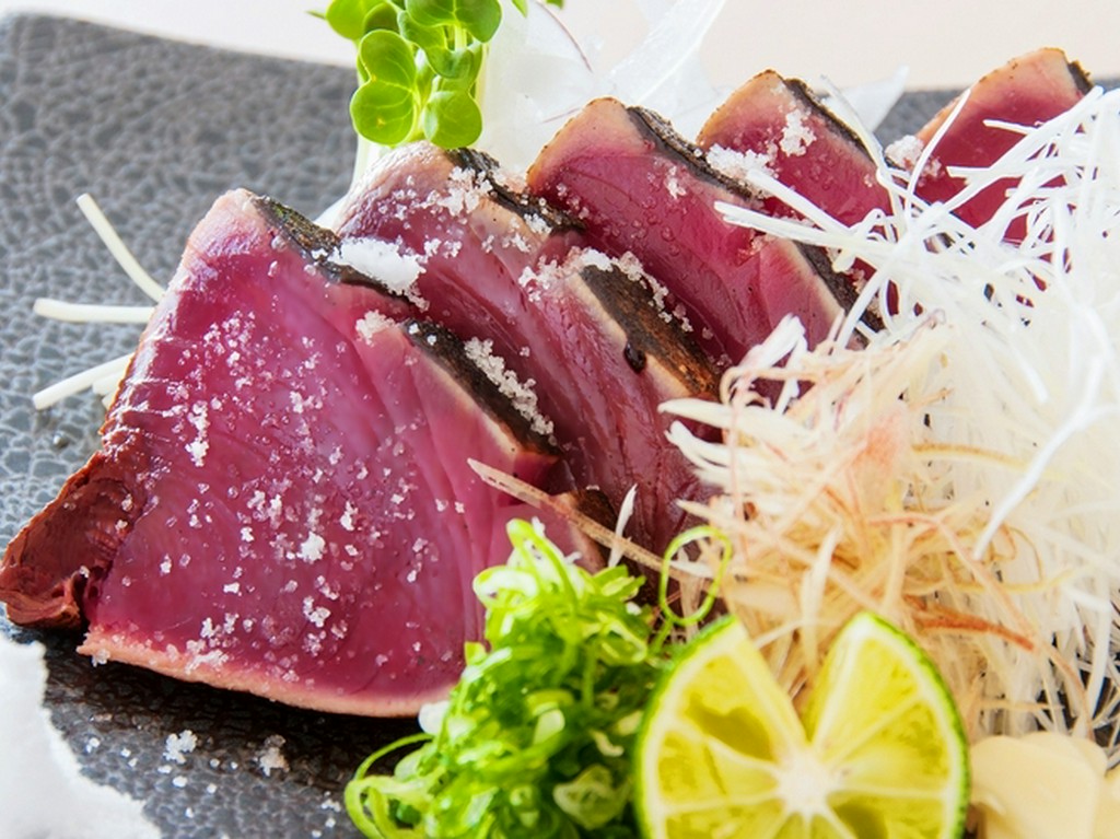 本鰹の塩たたき（タレもあります）