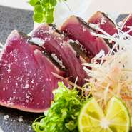 本鰹の塩たたき（タレもあります）