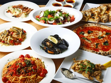 本場ナポリ仕込みの本格ピッツァを含むお料理コースをご用意!!