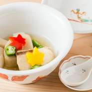 海老芋勘八ホタテあんかけ