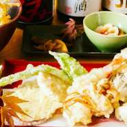 宴　旬のお造りと厳選旬彩天ぷらコース