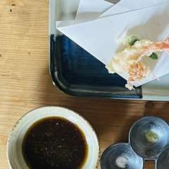京おまかせ揚げたての天ぷらコース
かき揚げ付き　天丼又は天茶漬けをお楽しみいただけます