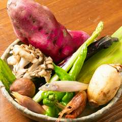 厳選の旬の食材、地産地消、無農薬野菜のこだわり。瀬戸内の鮮魚