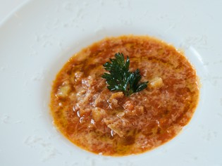 スペシャリテ『トリッパのトマト煮込み ミラノのマンマより』