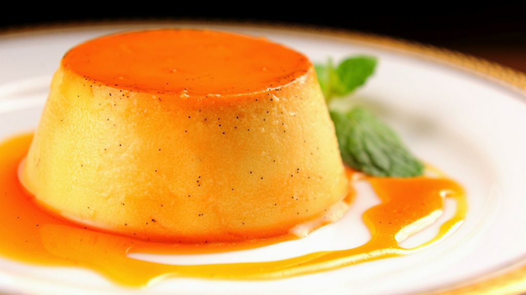 名物つばきカスタードプリン