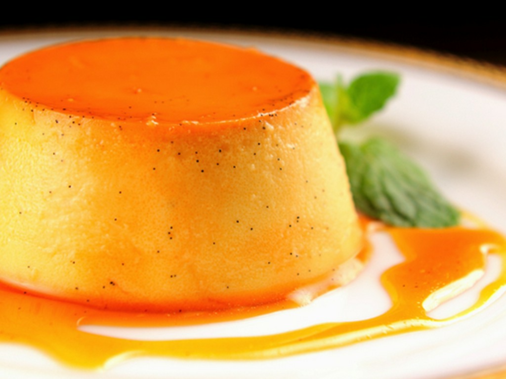 名物つばきカスタードプリン