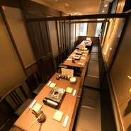 ４Fフロア2名様～最大17名様個室ご用意しております！