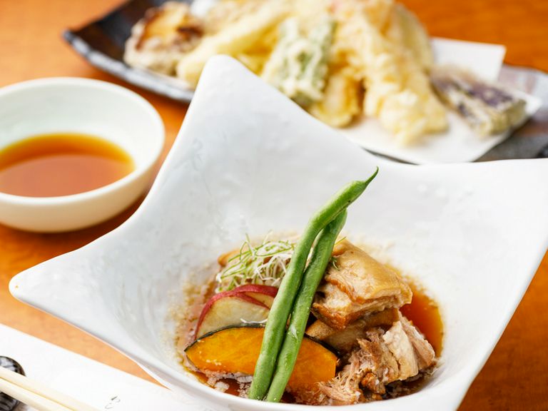 宮城のブランド豚「天神の杜　大泉ポーク」をじっくり煮込んだ『豚角煮』