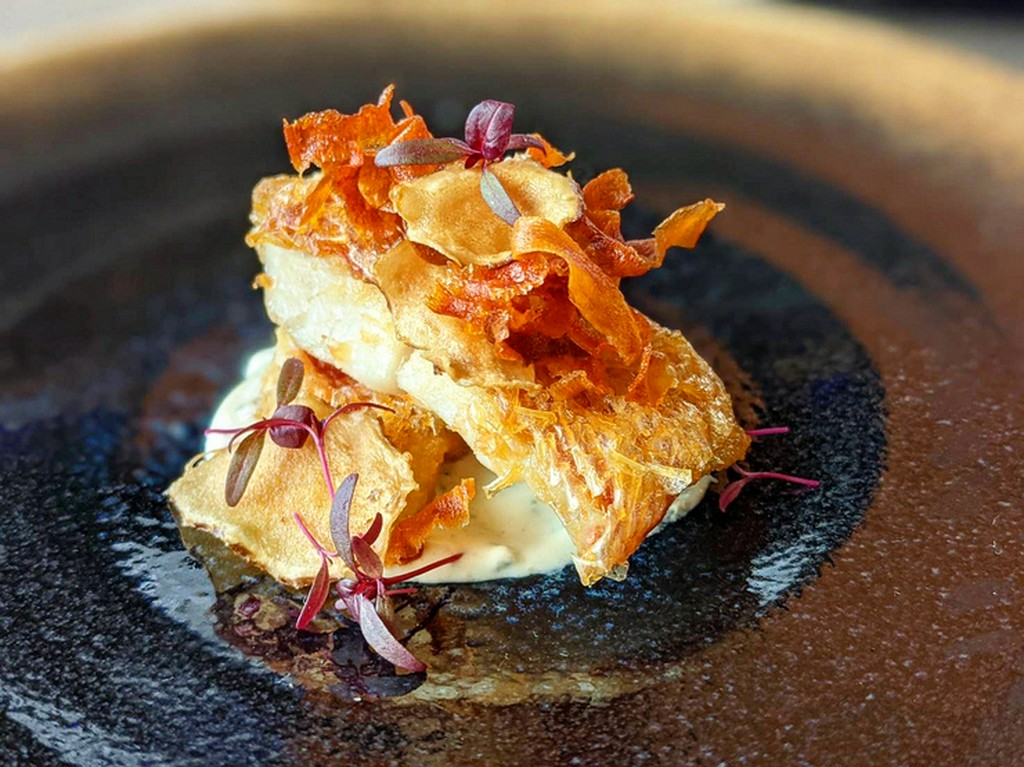 『金目鯛 京人参 ゴルゴンゾーラ』