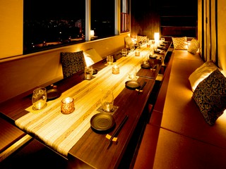 夜景が一望できるデートで大人気(10～20名席)