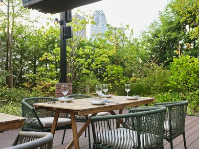 テラス席がある