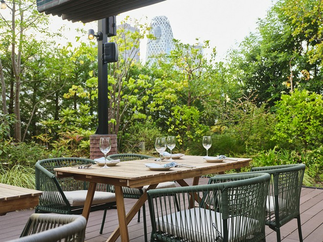 テラス席がある