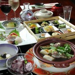 贅沢な食材を使ったメイン料理が自慢の『メインを選べる会席コース』！！