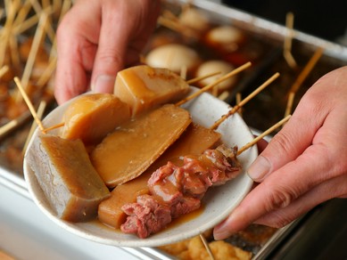 こってりとした甘さがたまらない『味噌おでん（静岡風おでん）』