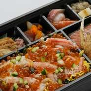【期間限定】いくらとずわい蟹の海鮮ちらし寿司弁当