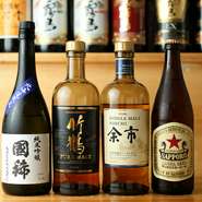 北海道産に日本酒やウイスキーなどもラインナップ