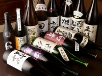 他店ではありえない豪華なラインナップ日本酒22銘柄、焼酎40銘柄などプレミアム品多数！