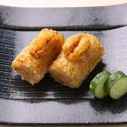 うに味噌の香ばしさに大葉の爽やかな香りが食欲をそそる一品です。
