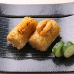 うに味噌の香ばしさに大葉の爽やかな香りが食欲をそそる一品です。