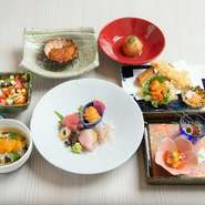 生うに加工会社が直営する料理店ならではの『うに料理』が店自慢の一品です。貴重な食材に敬意を表しながらも、無添加の生うにを大胆に取り入れた逸品料理はここでしか出合えない珠玉の味わいです。