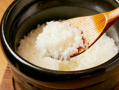 美味しいお米と美味しい井戸水。シンプルながら味わい深い料理『土鍋ご飯』