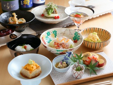 “こだわりの食材”をふんだんに盛り込んだ『夜の会席』