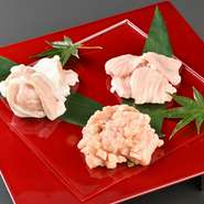 独特の味や食感が楽しめる、その日におろした鮮度抜群のホルモン