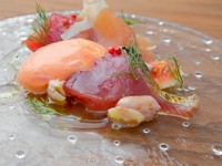 京都城陽のイチジクと新鮮なカツオのハーモニー『城陽のイチジクとカツオのカルパッチョ』