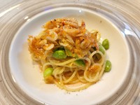 桜エビの旨味をしっかりとオリーブオイルに移した香りの良いパスタです。