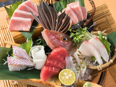 その日に届く鮮魚が並ぶ『本マグロ劇場　刺身盛り』