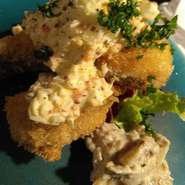 自家製タルタルソースの手作りフライ