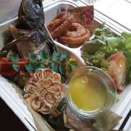 テイクアウト　北海道直送の生ホッケグリルbox