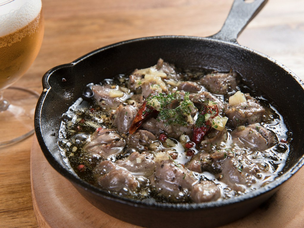 砂肝のアヒージョ