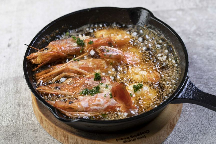 海老のアヒージョ