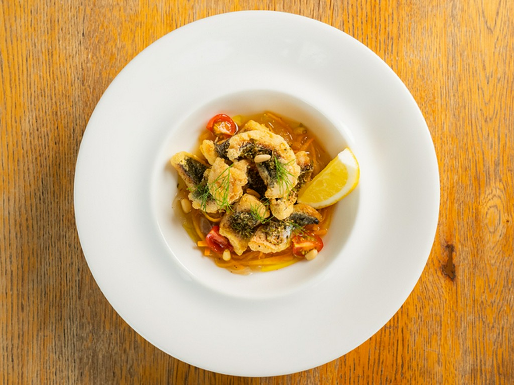 グルクンの温製カルピオーネ