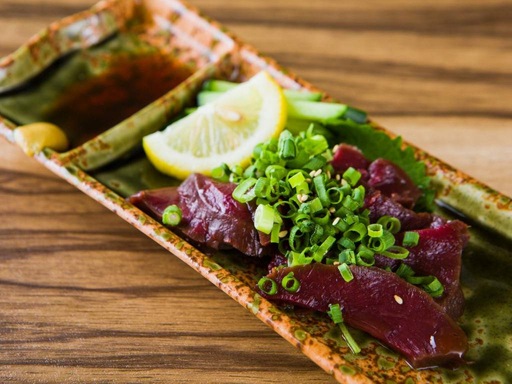 ハツ　からししょうゆ