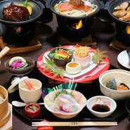 【2日前までの御予約】
メインをお一人様1つお選び下さい。
　・牛100％ハンバーグ
　・旬魚の柚子味噌焼き　
　・伊達鶏の味噌照り焼き　
先付・前菜からデザートまでのお膳料理です。（珈琲または紅茶 付）