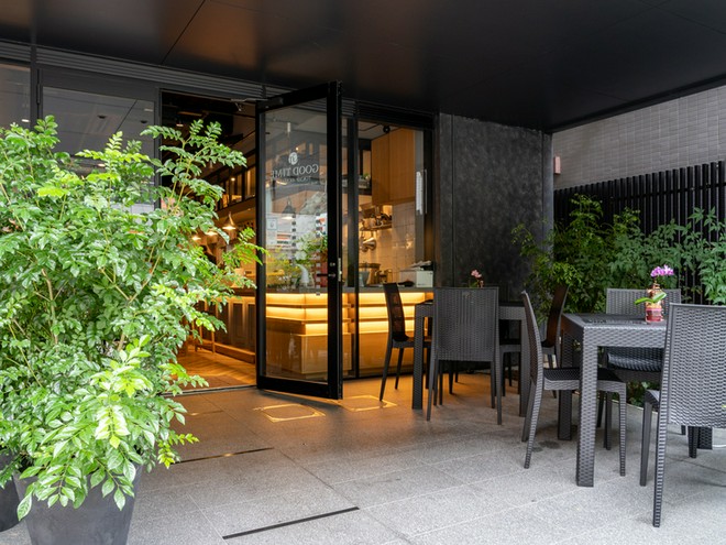 テラス席がある