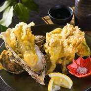牡蠣と野菜の天ぷら
