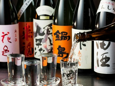 美味しい日本酒多数ご用意あります