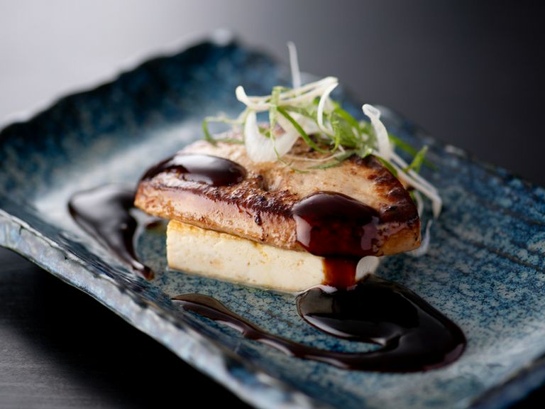 フォアグラのソテー 有馬山椒だれ