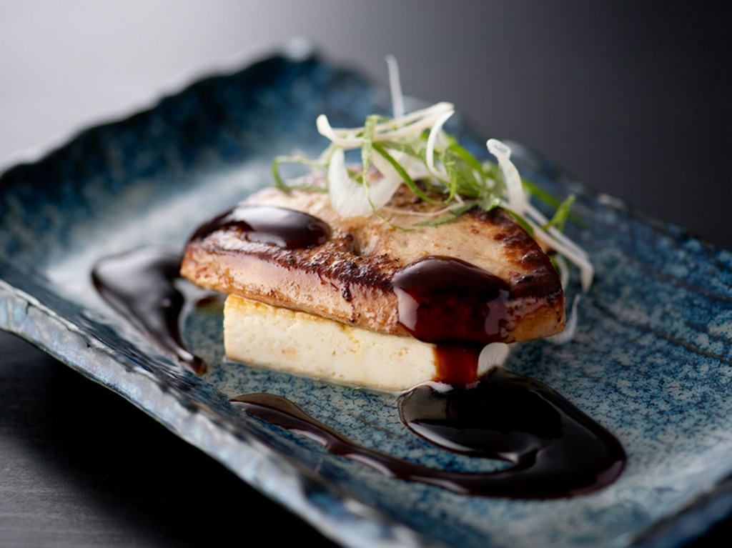 フォアグラのソテー　有馬山椒だれ