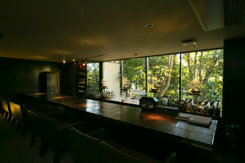 本物のクロコダイルが使用されたバーカウンター