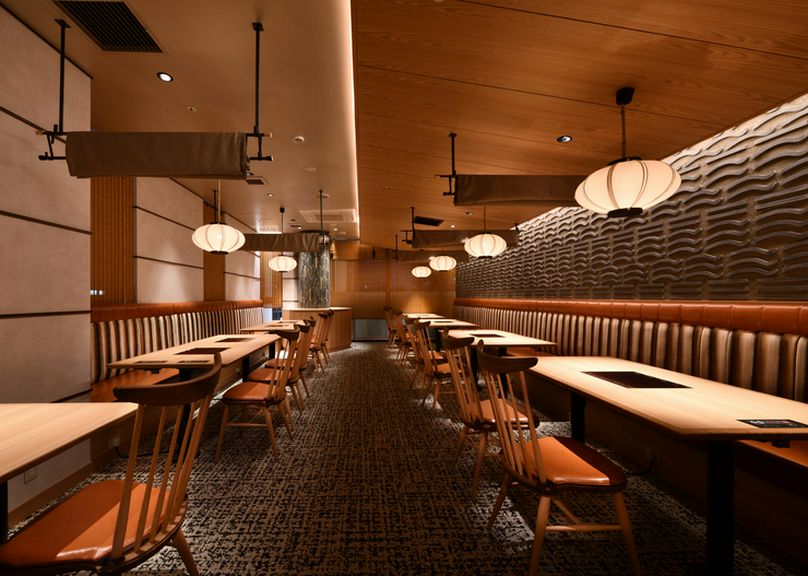 ワンフロア40名を収容可能。各種宴会にも大活躍の一軒