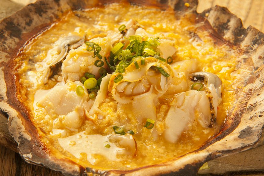 ホタテの貝焼き味噌