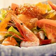 海鮮わさびポン酢サラダ