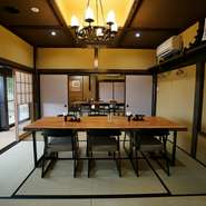 宮城県黒川郡大和町にある古民家を改装した一軒家日本料理店です。2名から8名様まで対応の個室4部屋がございます。