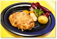黄金比率‼牛7:豚3で肉々しいのに柔らかくジューシーに!
ソースは全て自家製!3種類からお選びいただけます!
(ステーキソース、ガーリックトマトソース、照り焼きソース)